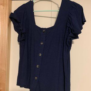 Universal Threads Blue Blouse